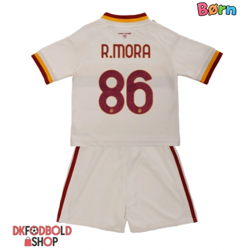 AS Roma Rodrigo Mora #86 Udebanesæt Børn 2026-27 Kort ærmer (+ korte bukser)